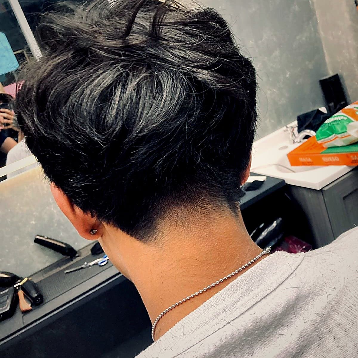 Corte clásico con degradado